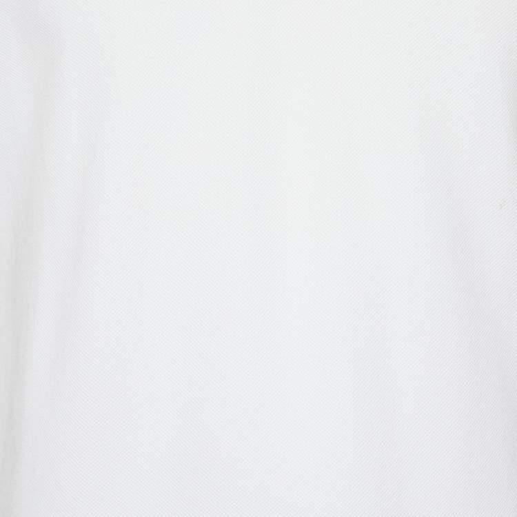 مملوكة مسبقًا Tom Ford White Cotton Pique Polo T-Shirt S