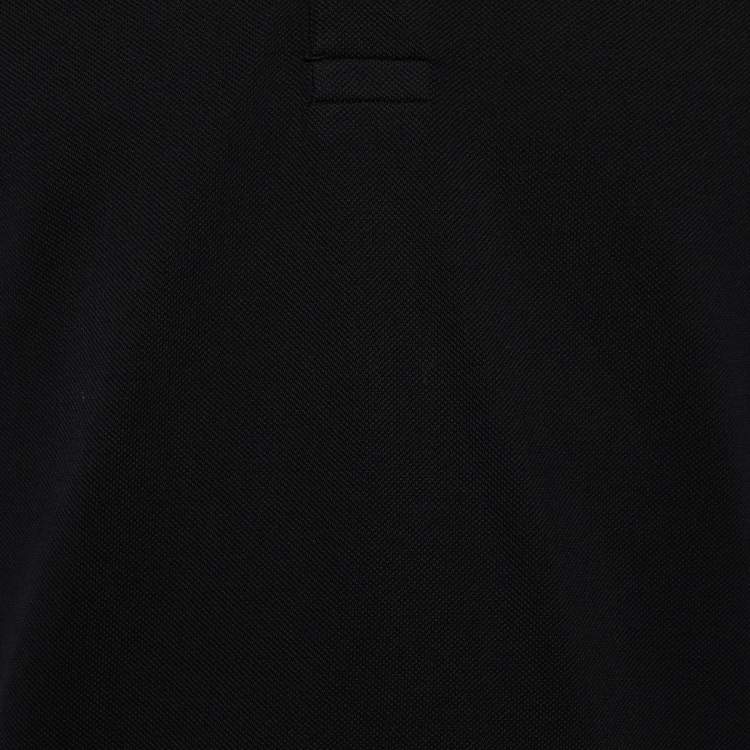 مملوكة مسبقًا Tom Ford Black Cotton Pique Polo T-Shirt M