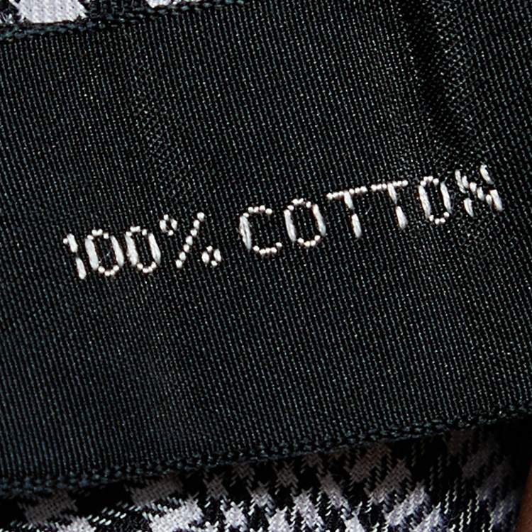 Pre Owned Tom Ford Black Checkered Cotton Button Front Shirt S