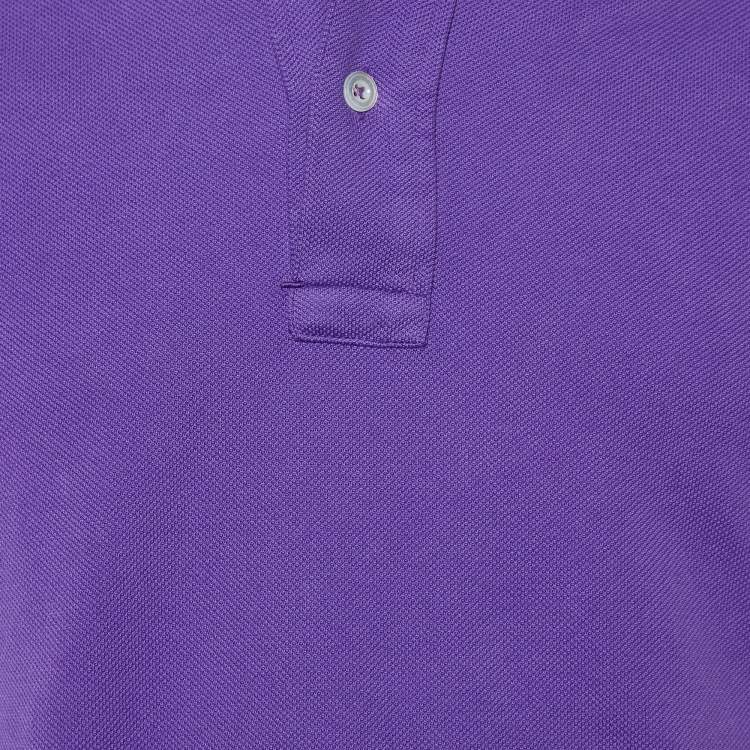 Pre Owned Tom Ford Purple Cotton Pique Polo T-Shirt S