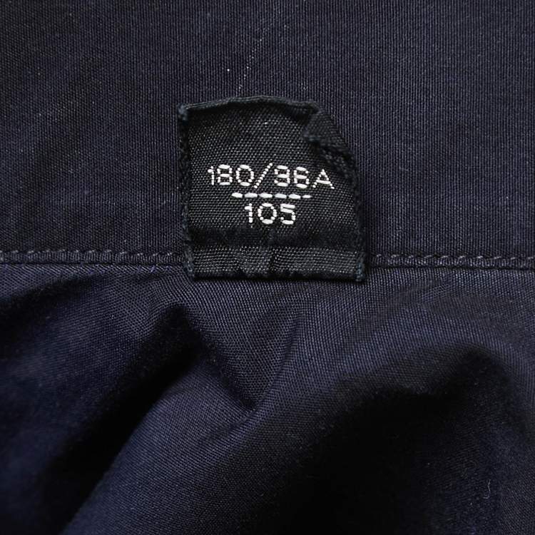 Pre Owned Tom Ford Navy Blue Cotton Button Front Shirt L