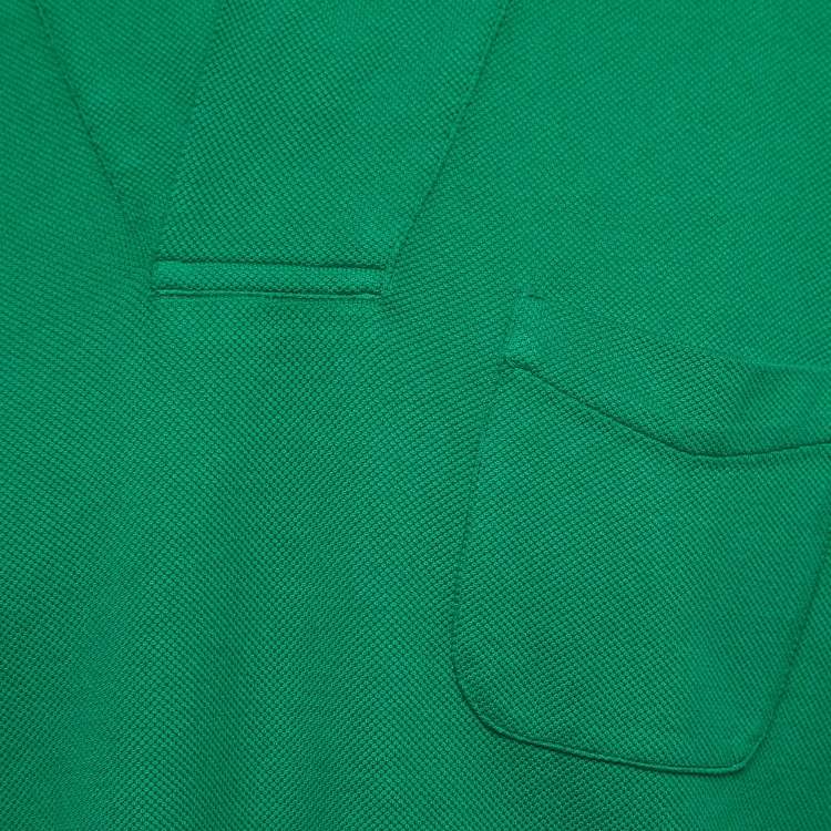 Pre Owned Tom Ford Green Cotton Pique Polo T-Shirt XL