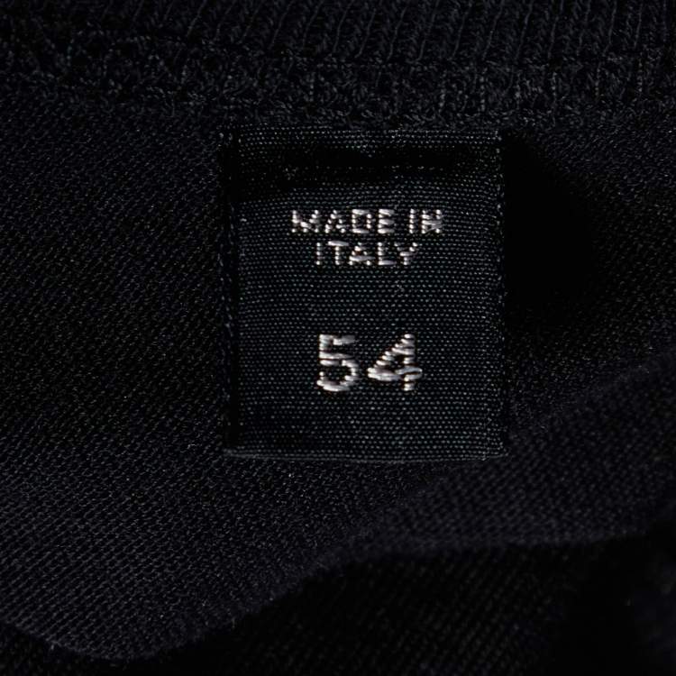 مملوكة مسبقًا Tom Ford Black Cotton Knit Collarless T-Shirt XXL