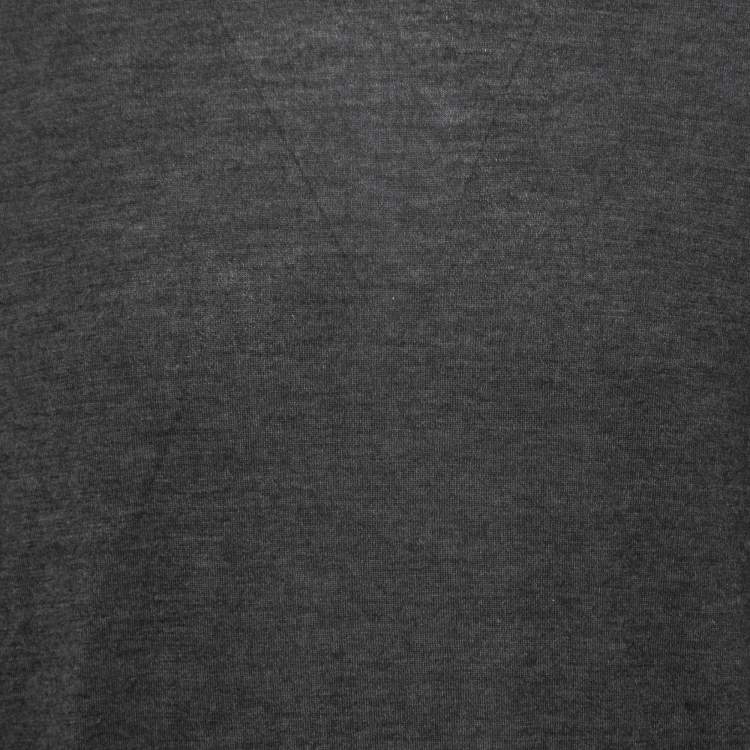 Pre Owned Tom Ford Grey Cashmere Crew Neck Pullover 2XL