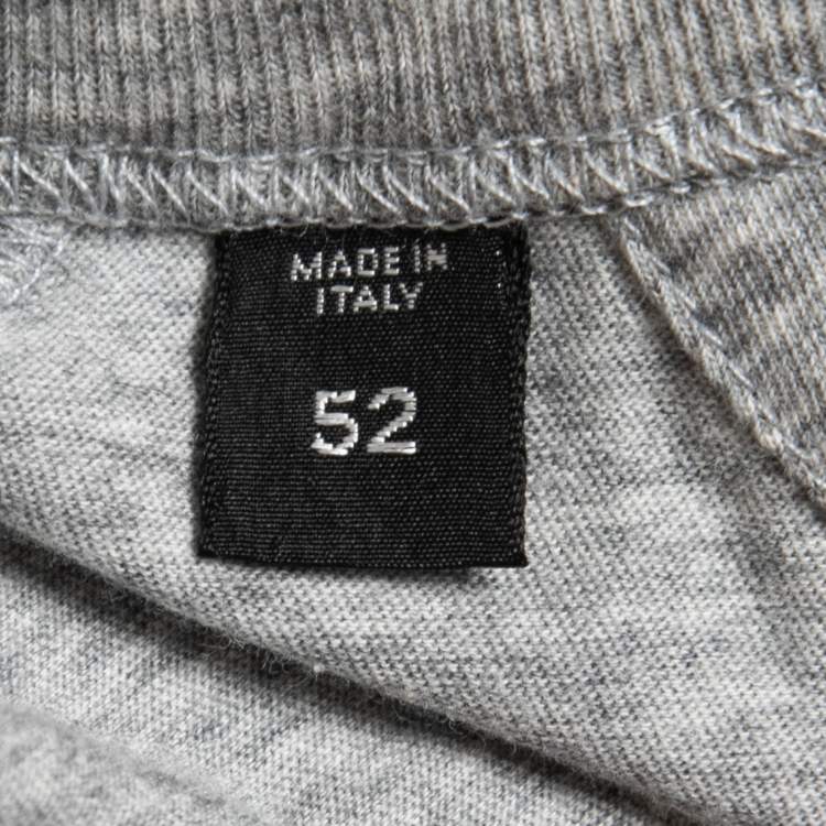 مملوكة مسبقًا Tom Ford Grey Cotton V-Neck Half Sleeve T-Shirt XL
