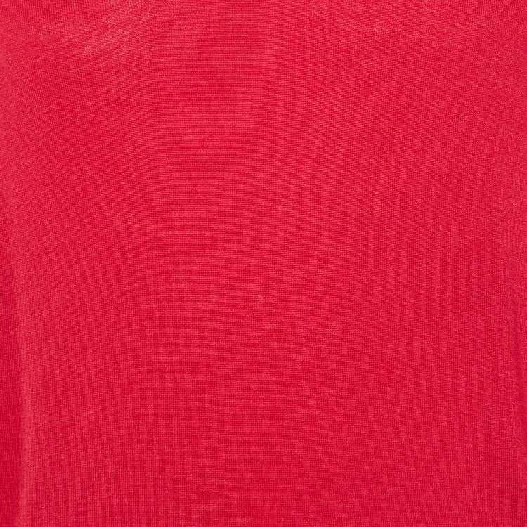 Pre Owned Tom Ford Pink Cashmere & Silk V-Neck Sweater XL