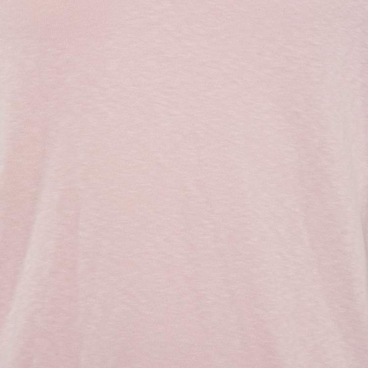 Pre Owned Tom Ford Light Pink Cotton Knit V-Neck T-Shirt XL