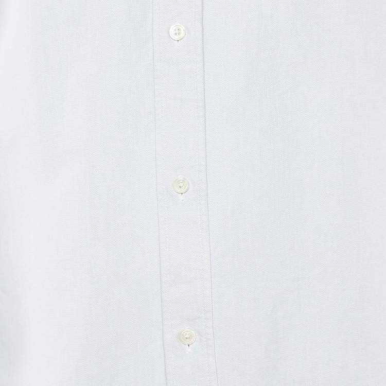 Pre Owned Tom Ford Blue Cotton Button Front Shirt L
