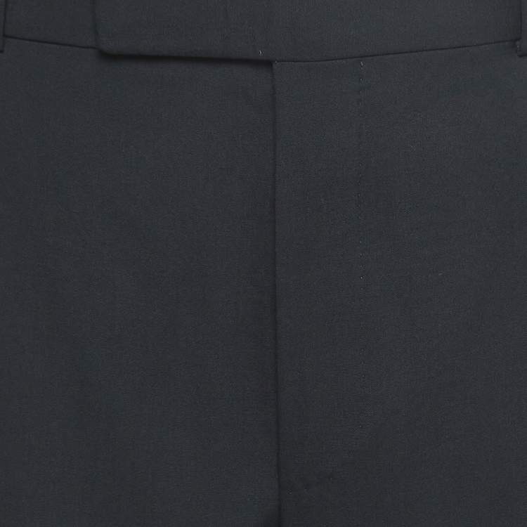 Pre Owned Tom Ford Black Wool Regular Fit Tailored Trousers 3XL