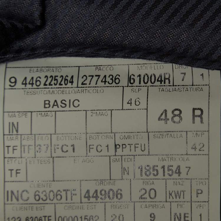 Pre Owned Tom Ford Black Cotton Straight Fit Pants M