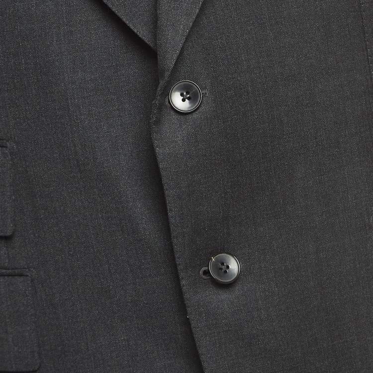 Pre Owned Tom Ford Grey Wool Double Breasted Blazer XXL