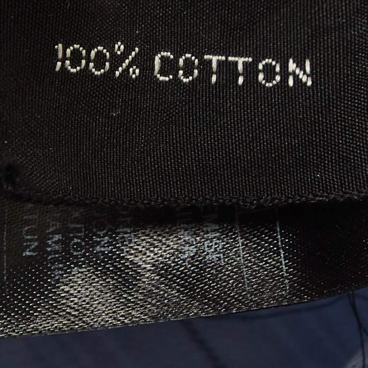 Pre Owned Tom Ford Blue Checked Cotton Flap Pocket Detail Shirt XXXL