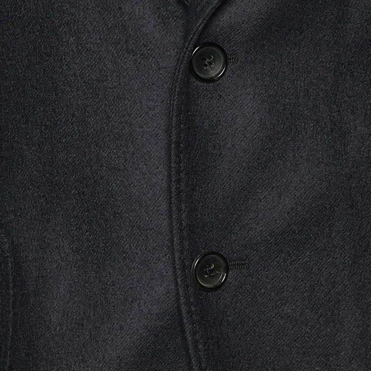 Pre Owned Tom Ford Charcoal Grey Wool Button Front Blazer M