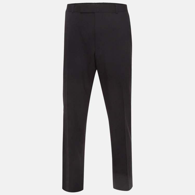 Pre Owned Tom Ford Black Wool Formal Trousers XXXL