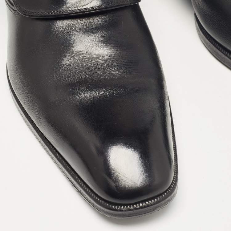 Pre Owned Tom Ford Black Leather Oxfords Size 43.5