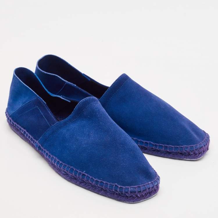 Pre Owned Tom Ford Navy Blue Suede Barnes Espadrilles Size 45