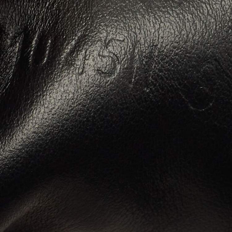 Pre Owned Tom Ford Warwick Size 41 Black Leather Low Top Sneakers