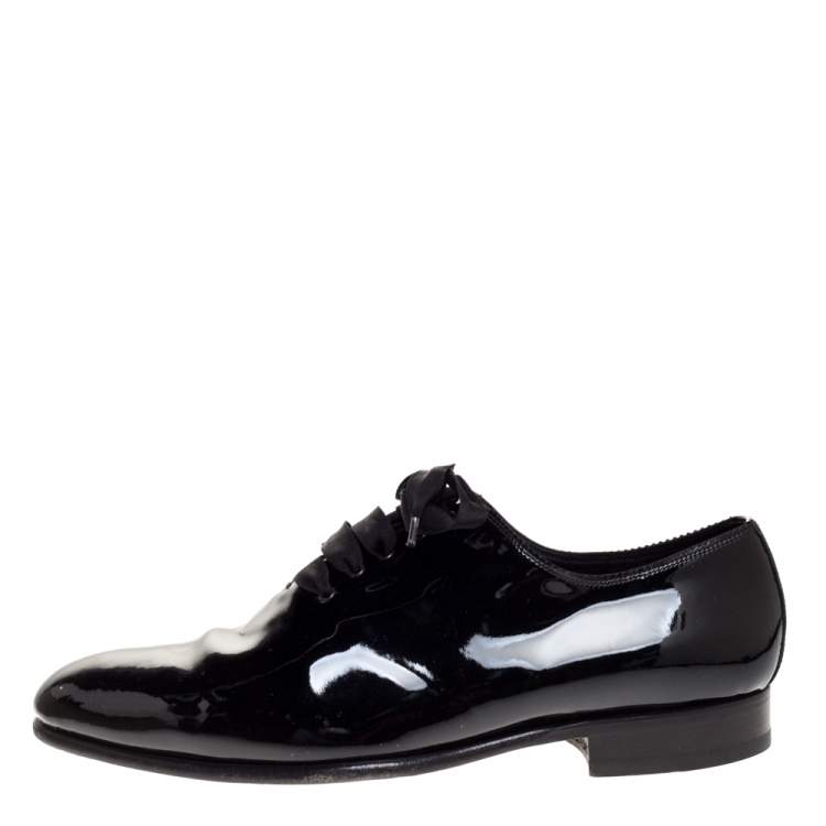 Tom Ford Black Patent Elkan Evening Lace Up Oxfords Size 44 Tom Ford | TLC