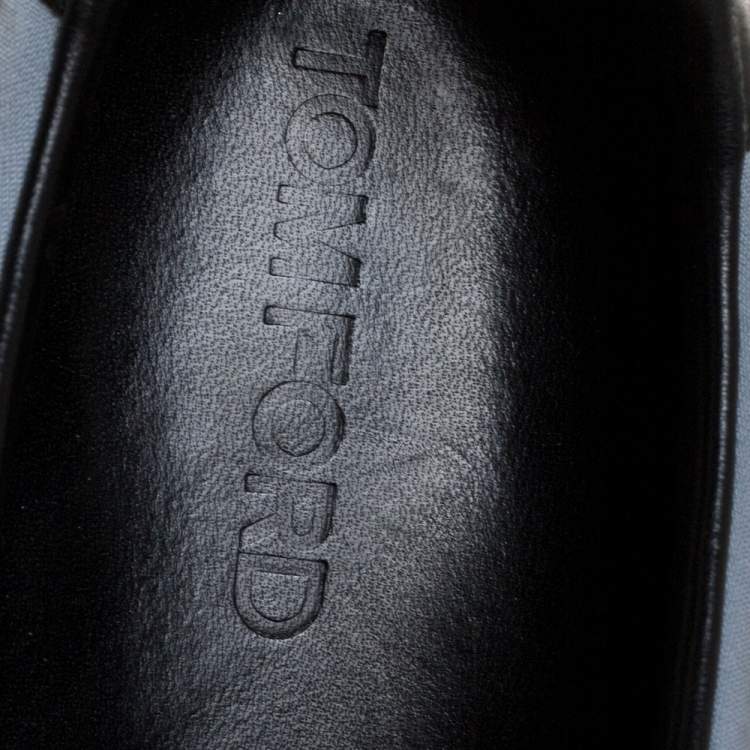 Pre Owned Tom Ford Tricolor Canvas And Suede Orford Sneakers Size 45