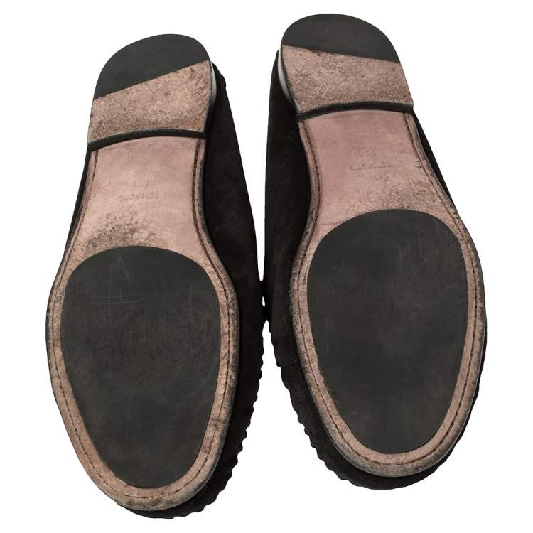 Pre Owned Tom Ford Black Suede Loafers Size 43.5