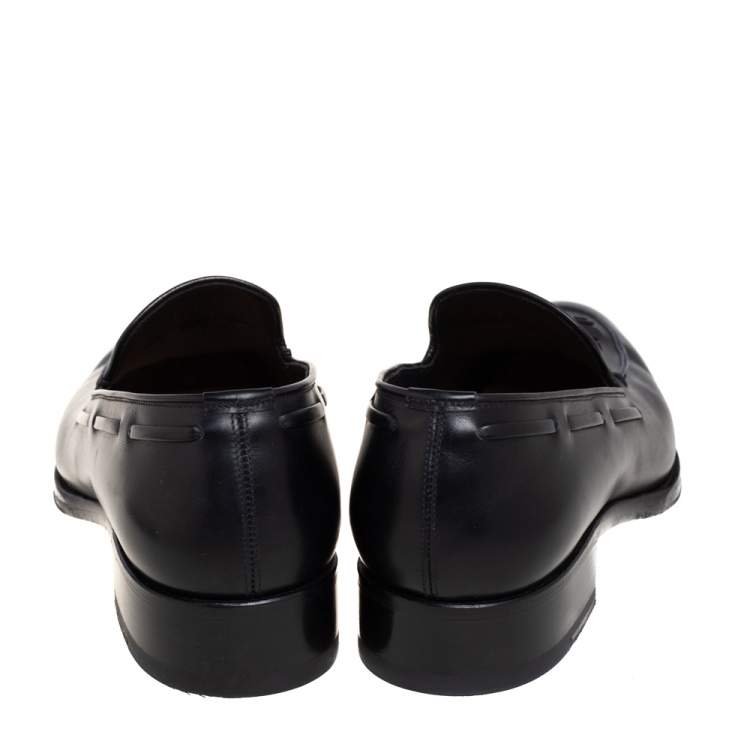 Pre Owned  Tom Ford Black Patent Leather Tassel Detail Loafers Size 40