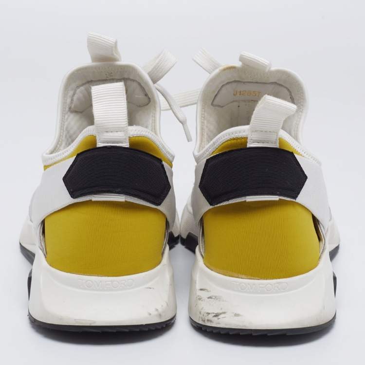 Pre Owned Tom Ford Tricolor Suede And Mesh Sneakers Size 42