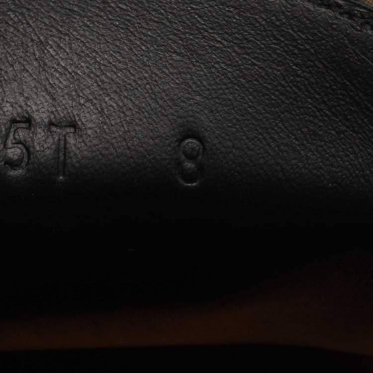 Pre Owned Tom Ford Dark Brown Leather Slip On Loafers Size 41