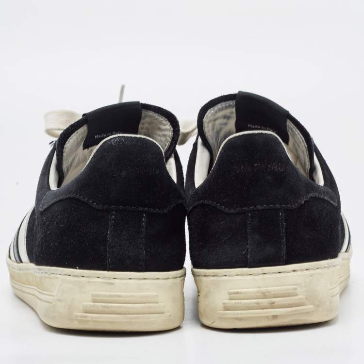 Pre Owned Tom Ford Black Suede Radcliffe Low Top Sneakers Size 40