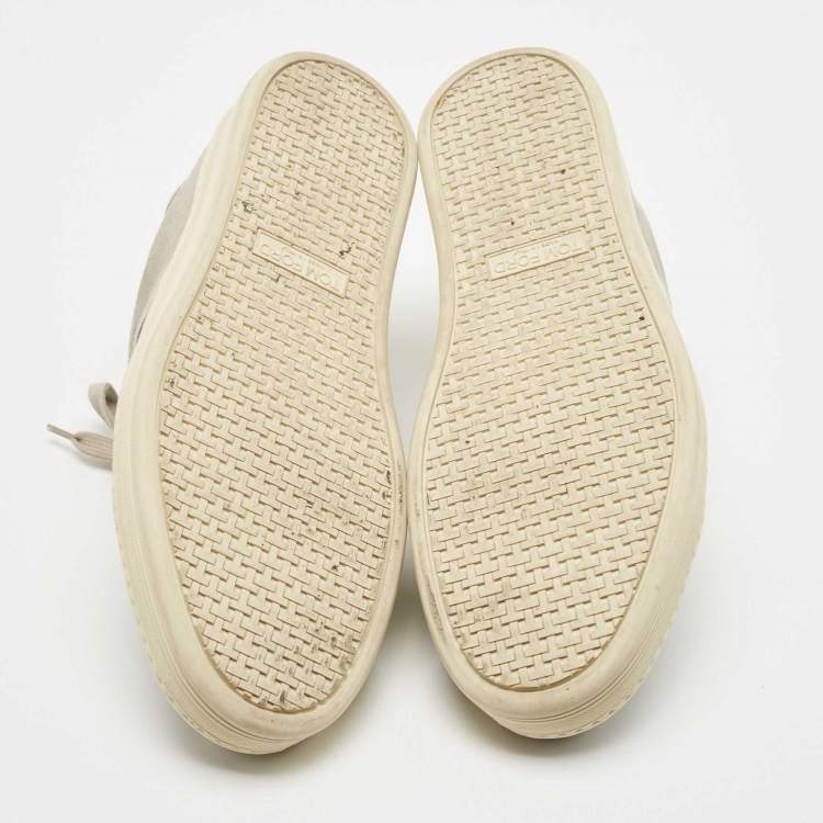 Pre Owned Tom Ford Grey Suede Radcliff Low Top Sneakers Size 42