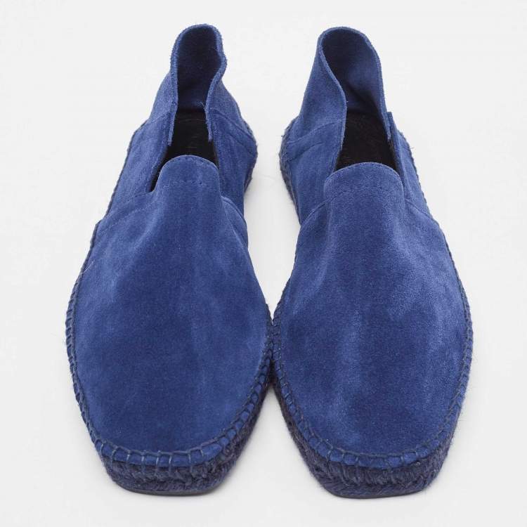 Pre Owned Tom Ford Navy Blue Suede Barnes Espadrilles Size 43