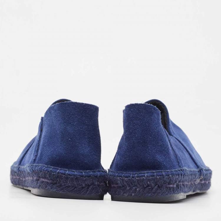 Pre Owned Tom Ford Navy Blue Suede Barnes Espadrilles Size 43