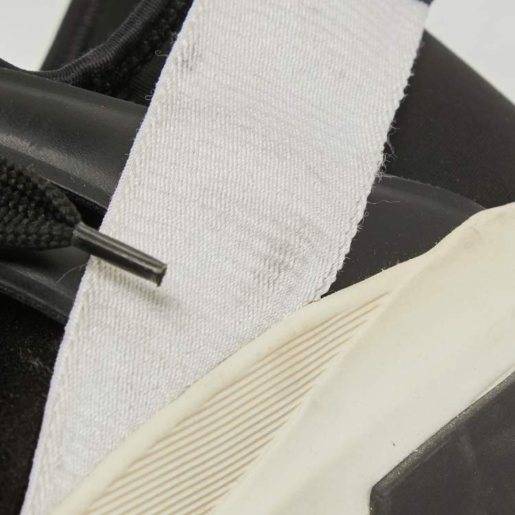Pre Owned Tom Ford Black Mesh And Suede Low Top Sneakers Size 40