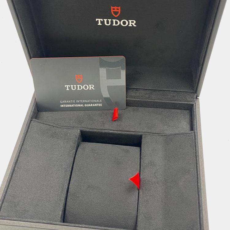 Pre Owned Tudor Black Stainless Steel Black Bay M79470-0001 Automatic Men's Wristwatch 39 mm