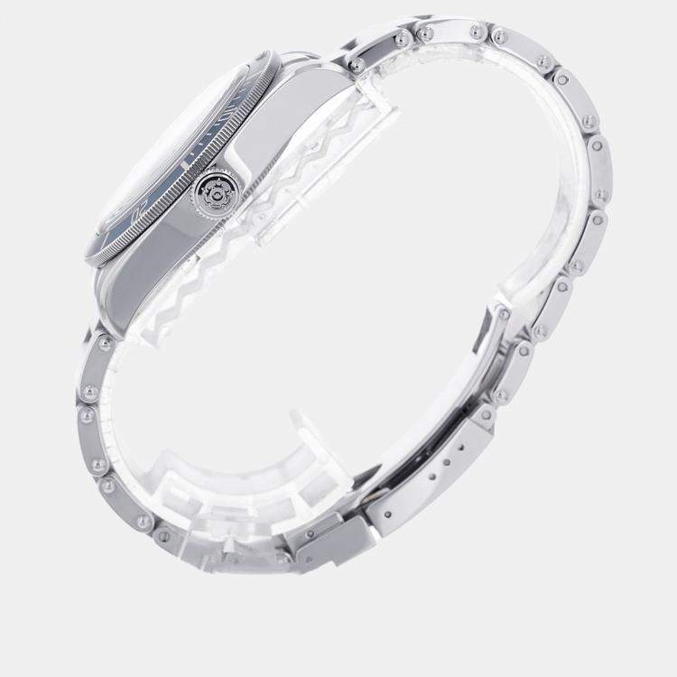 Pre Owned Tudor Blue Stainless Steel Black Bay 79030B-0001 Automatic Men's Wristwatch 39 mm