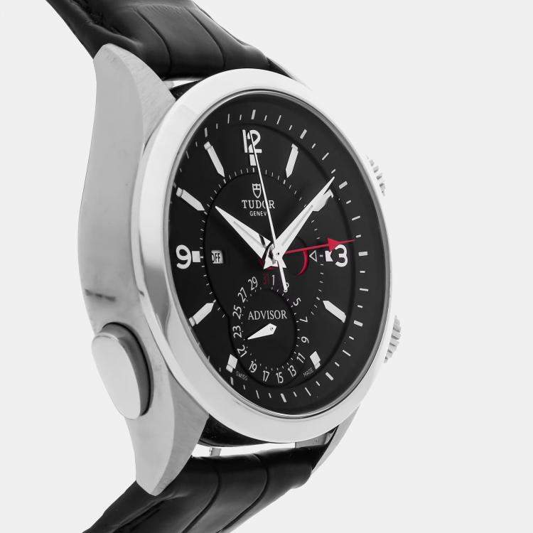 Pre Owned Tudor Heritage Advisor 79620TN Automatic Titanium Black Dial Men's Wristwatch 42mm