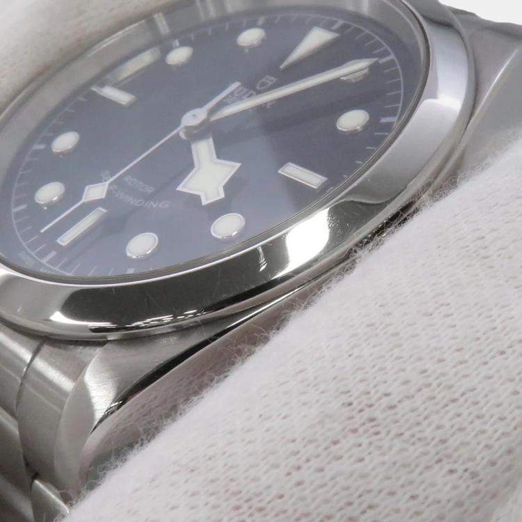 مملوكة مسبقًا Tudor Heritage 79540 Automatic Black Stainless Steel Men's Wristwatch 41 mm