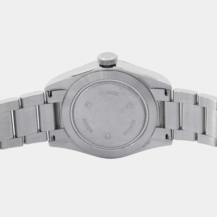 مملوكة مسبقًا Tudor Heritage 79540 Automatic Black Stainless Steel Men's Wristwatch 41 mm