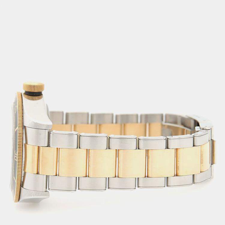 مملوكة مسبقًا Tudor Black Bay 79733 Automatic Yellow Gold Stainless Steel Men's Wristwatch 41 mm