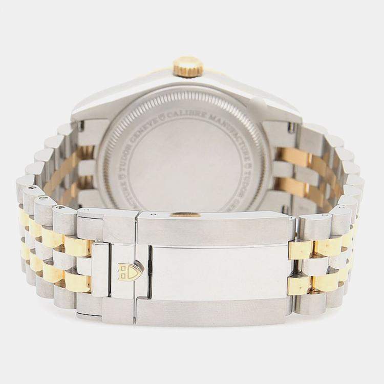 مملوكة مسبقًا Tudor Black Bay 79673 Automatic Yellow Gold Stainless Steel Men's Wristwatch 39 mm