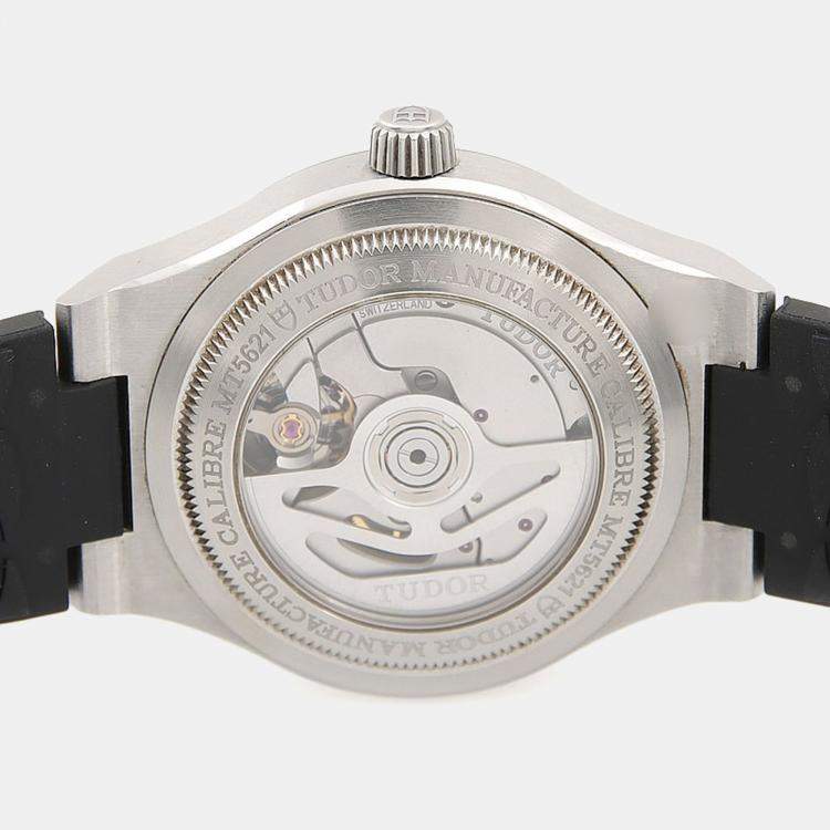 Pre Owned Tudor North Flag 91210 Automatic Black Stainless Steel Men's Wristwatch 40mm