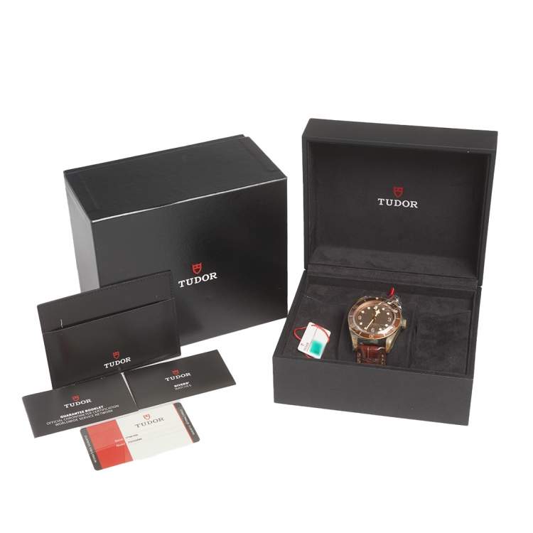 Pre Owned Tudor Brown Black Bay Bronze M79250BM-001 Men's Wristwatch 43 mm