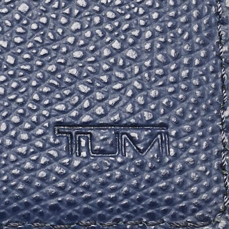 Pre Owned TUMI Navy Blue Leather Province Passport Holder