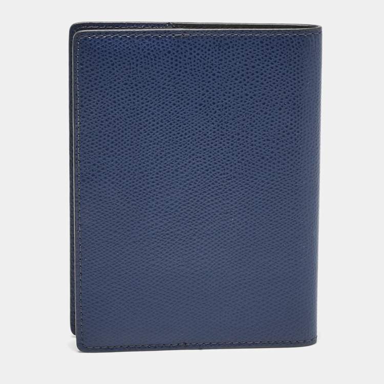 Pre Owned TUMI Navy Blue Leather Province Passport Holder