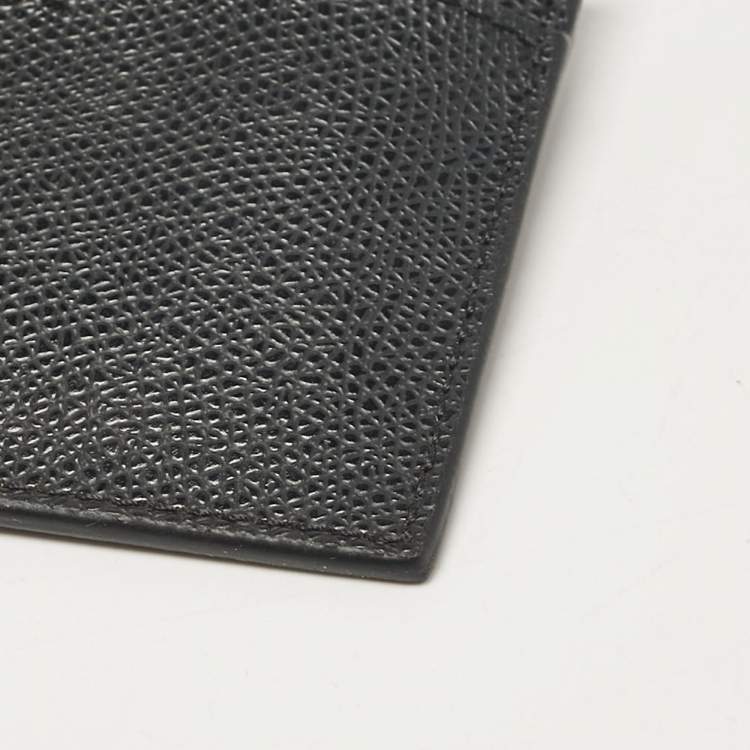 Pre Owned Tumi Black Leather Sinclair Slim Card Case
