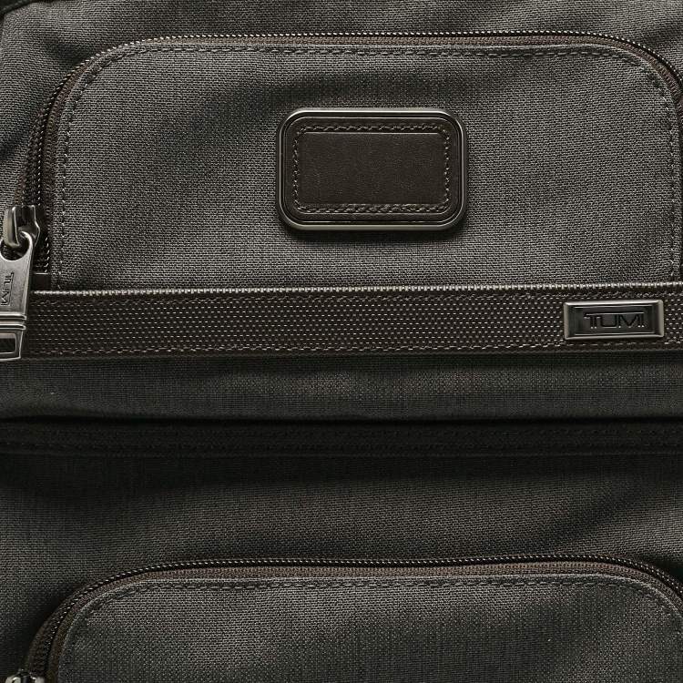 Pre Owned TUMI Dark Grey/Brown Nylon Alpha 3 Brief Backpack