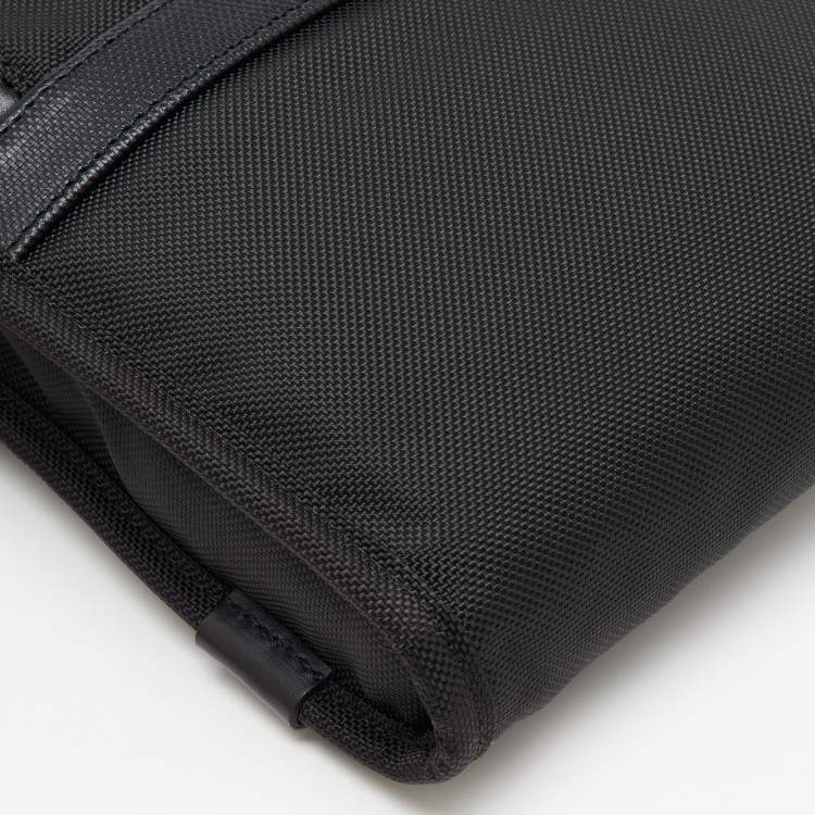 Pre Owned TUMI Black Ballistic Nylon Alpha 2 Small Pocket Messenger Bag
