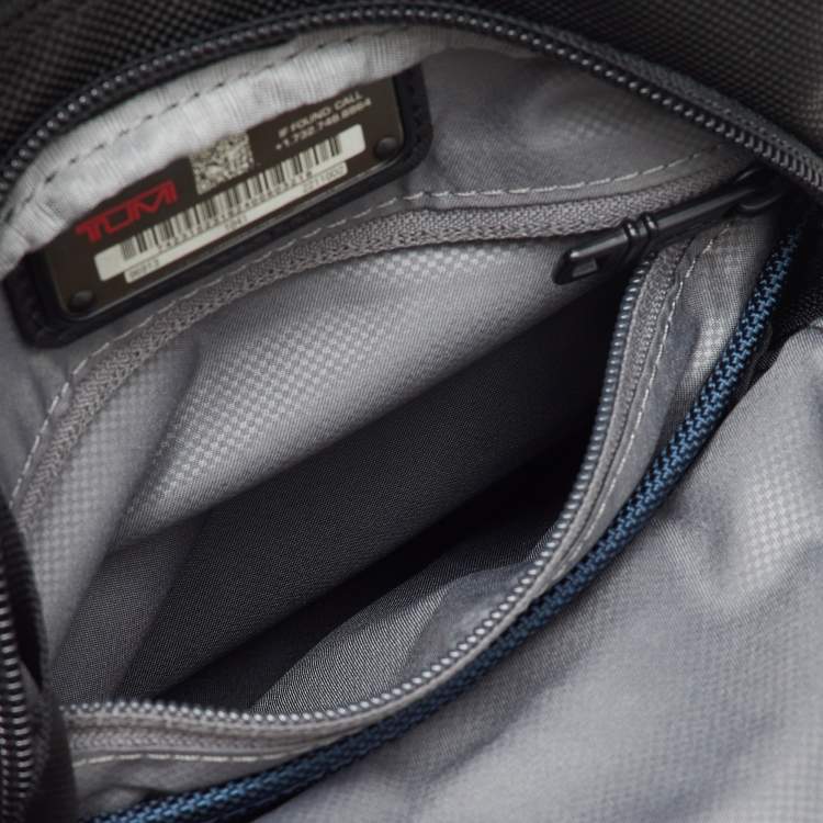 Pre Owned TUMI Black Ballistic Nylon Alpha 2 Small Pocket Messenger Bag