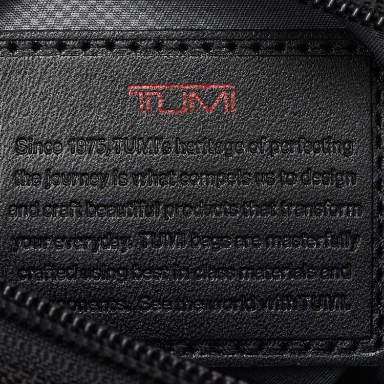 Pre Owned TUMI Black Ballistic Nylon Alpha 2 Small Pocket Messenger Bag