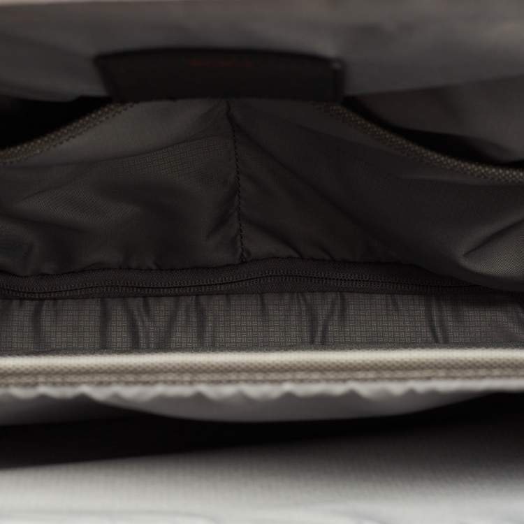 Pre Owned حقيبة مستندات تومي ألفا 3 ديلوكس نايلون أسود بأربع عجلات