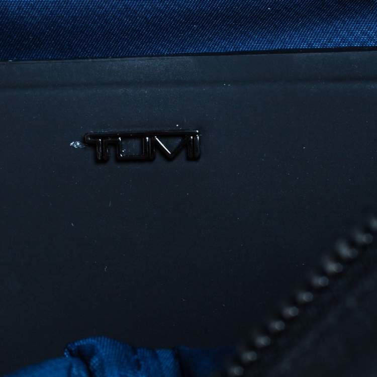 Pre Owned Tumi Dark Grey Coated Canvas and Leather Dresden Flap Backpack